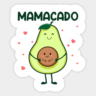 Mamacado Baby Announcement Pregnancy Reveal Avocado Gift Women Mother day Sticker
